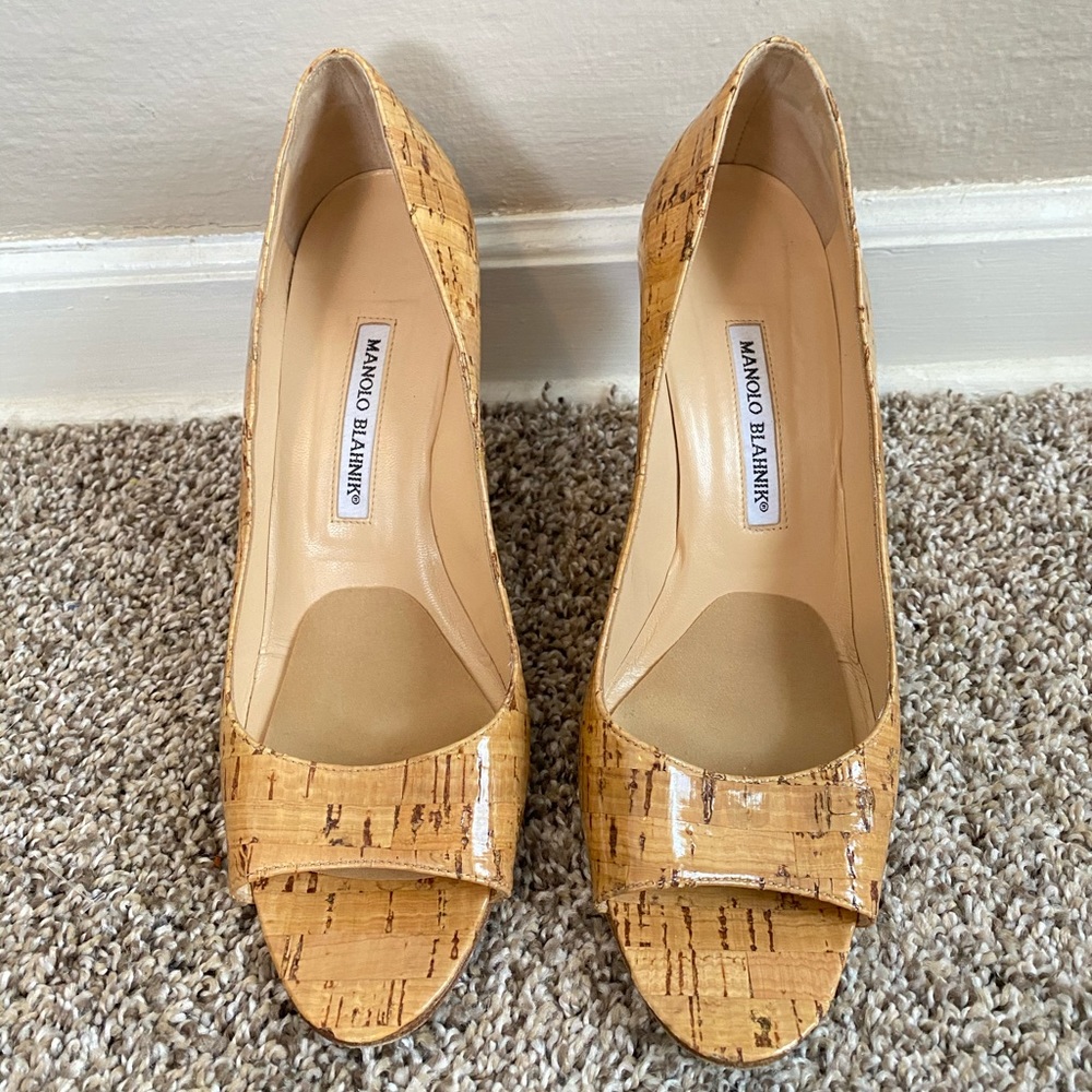 Manolo Blahnik BB Cork Pump